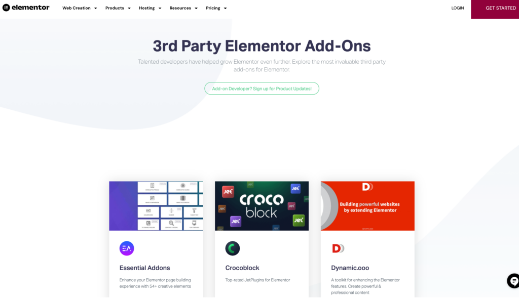 elementor pro add-ons 