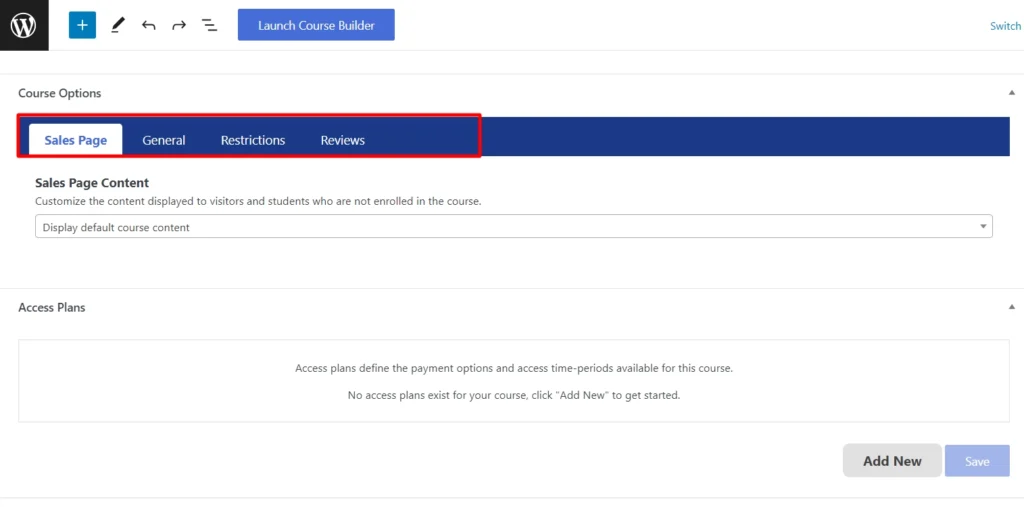 course-options - Seahawk course-options