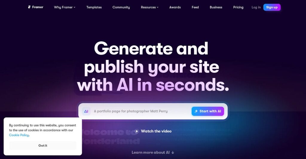 Framer - Seahawk Framer web design tools