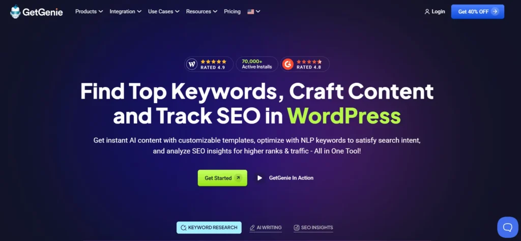 Best WordPress AI Content Creation Tools for 2026 87 GetGenie AI
