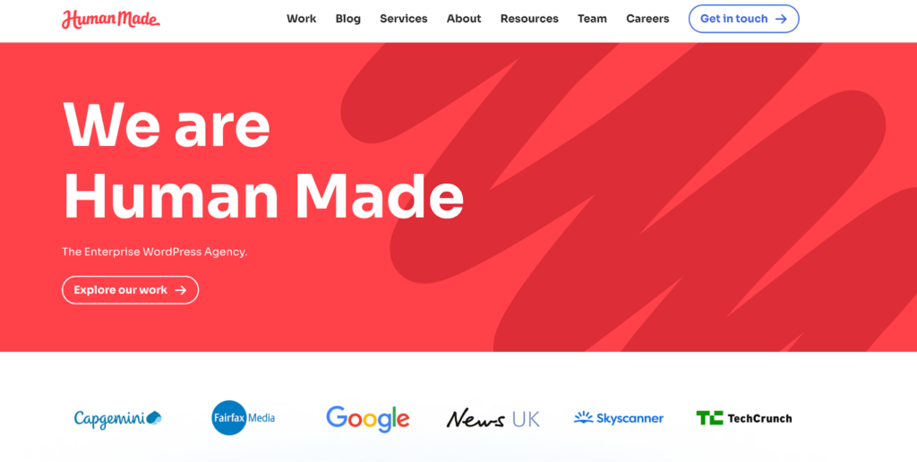 Human-Made - Seahawk Human Made - white label WordPress design services