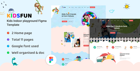 Kids-fun - Seahawk kids party planner WordPress themes