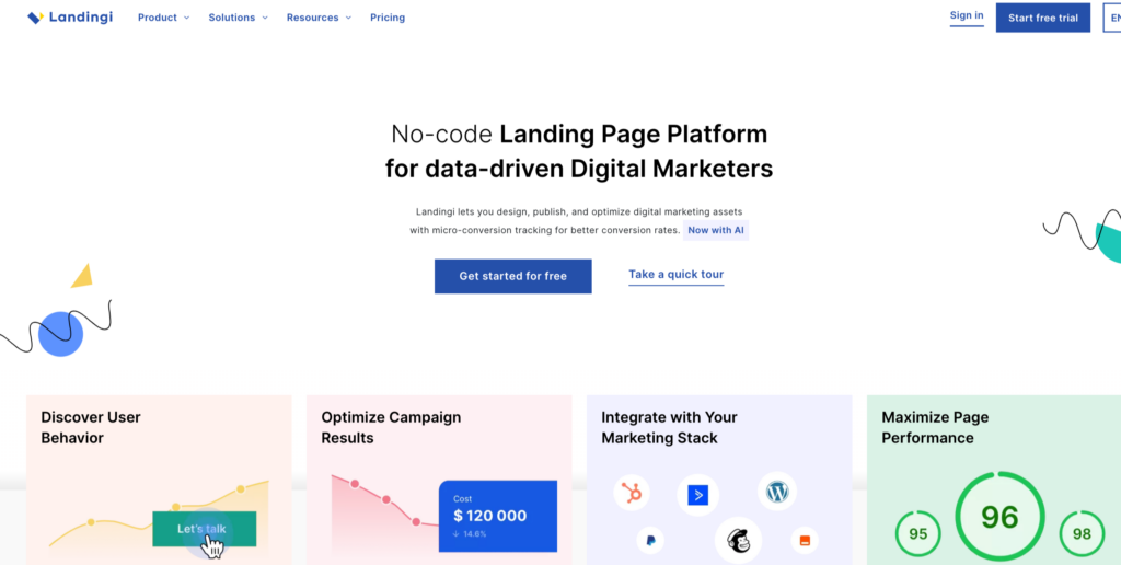Landingi- Best White Label Platforms for SaaS Companies