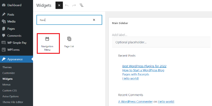 WP-navigation-menu - Seahawk Usability Test on WordPress