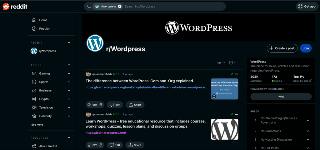 WordPress-subreddit - Seahawk WordPress subreddit for WP support forums