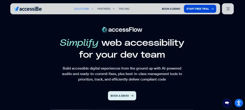 accessiBe Review: Best Solution for Web Accessibility and ADA Compliance 83 accessFlow-Accessible-Web-Development-Platform