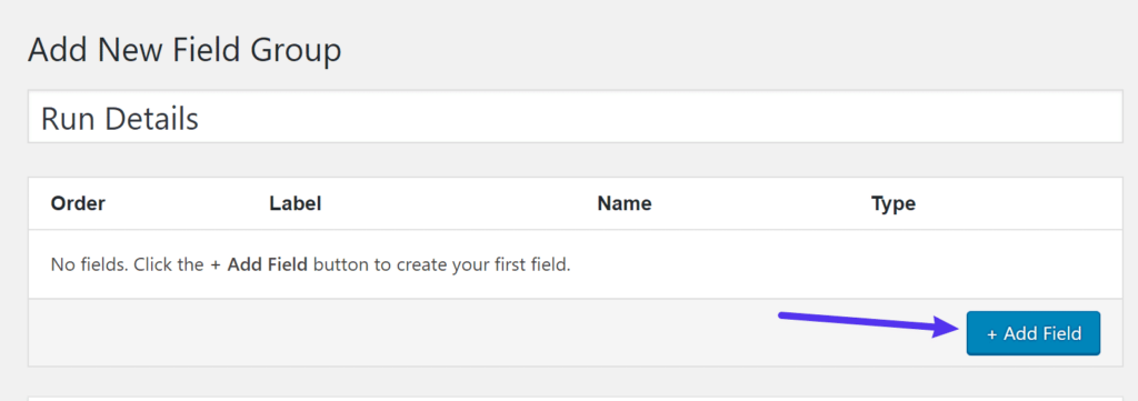 add-new - Seahawk Advanced custom fields - new field group
