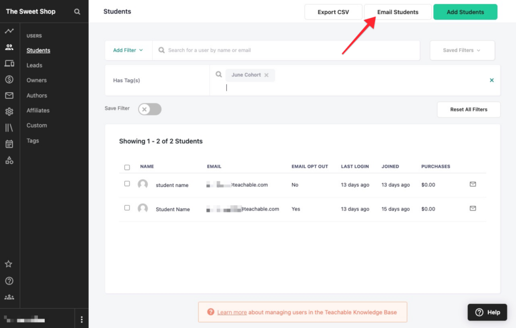 email - Seahawk LearnDash vs.Teachable: Email