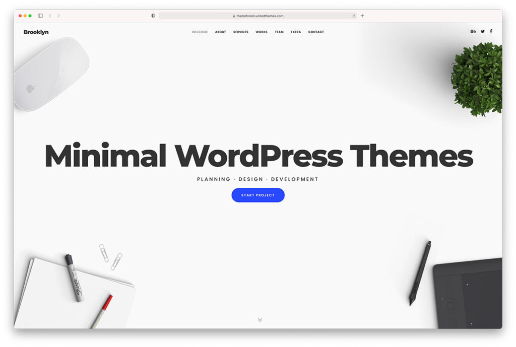 minimalism-in-WordPress-themes - Seahawk Minimalism in WordPress design