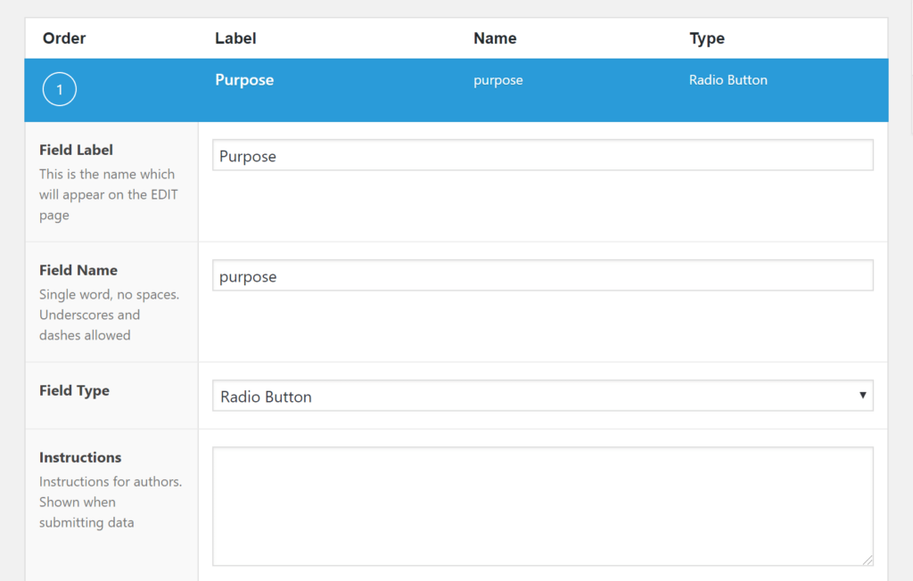 order-label-name-type - Seahawk Advanced custom fields