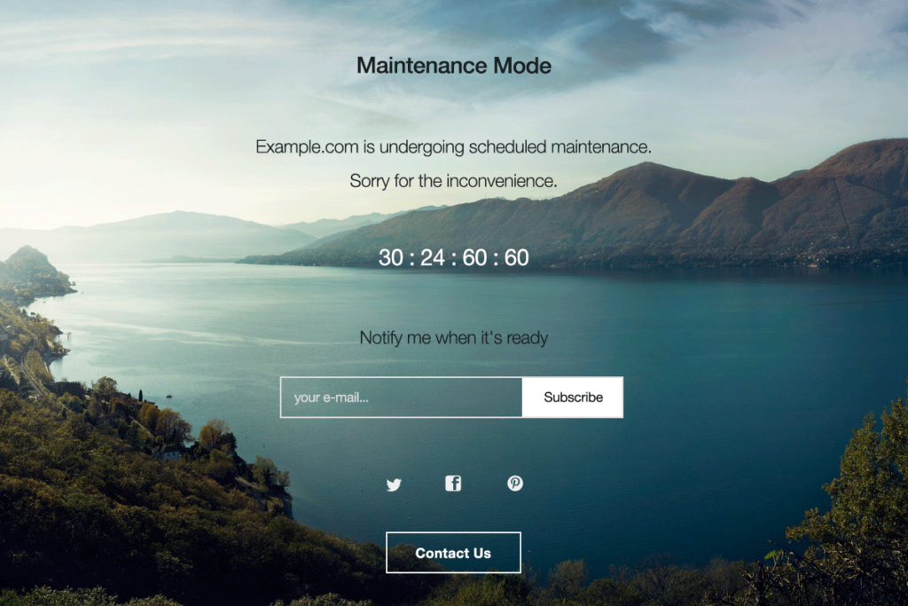 1.10 - Seahawk WordPress Maintenance Mode