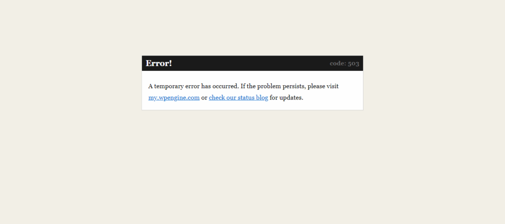 503-error