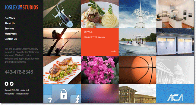 Joslex - Seahawk Joselex - custom WordPress website design services
