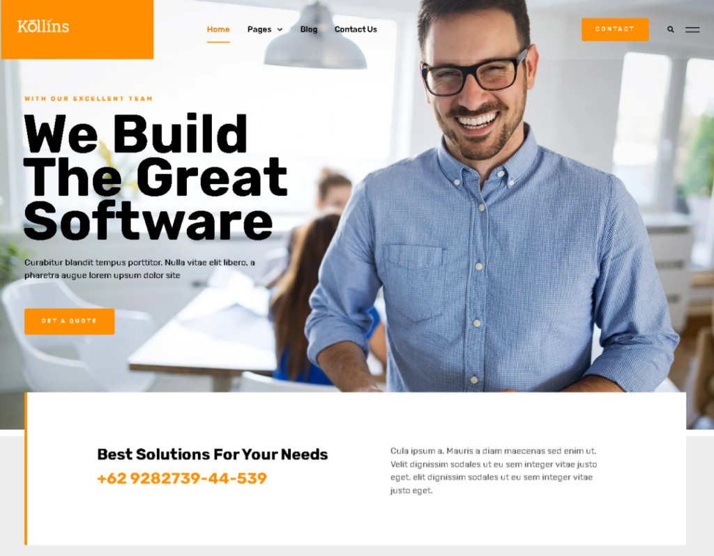 Kollins - Seahawk Kollins-WordPress-Theme