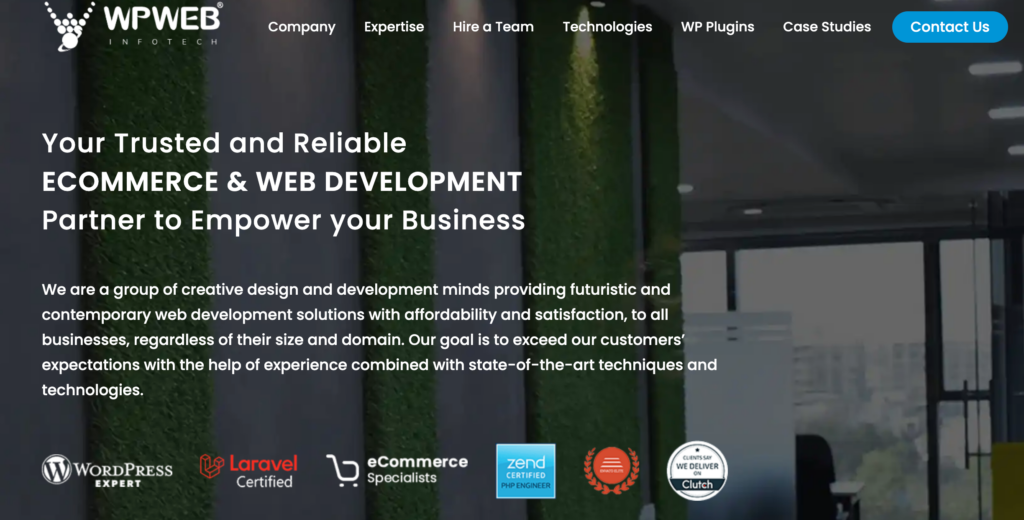 WPWeb Infotech for WordPress Quicksite service 