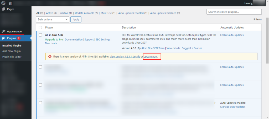 update-plugins-worpdress-updating-and-publishing-failed-errors