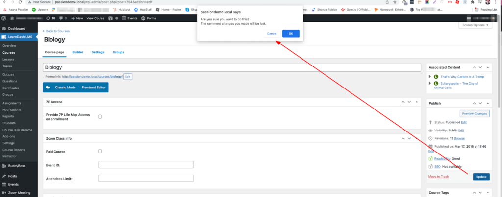 2.1-3 - Seahawk Unsaved Changes_WordPress Changes Not Showing