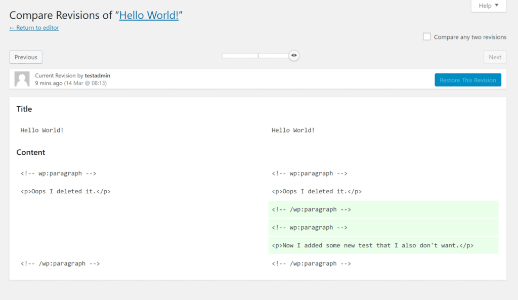 6.7-3 - Seahawk How to Undo Changes in WordPress