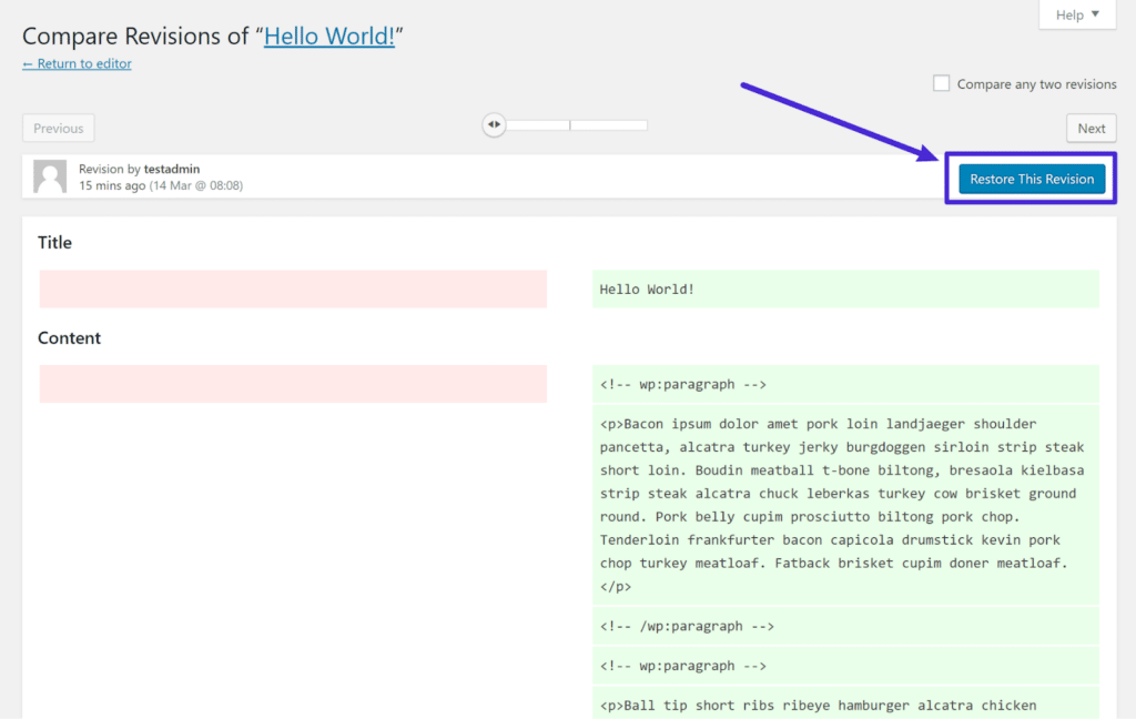 6.7-5 - Seahawk How to Undo Changes in WordPress
