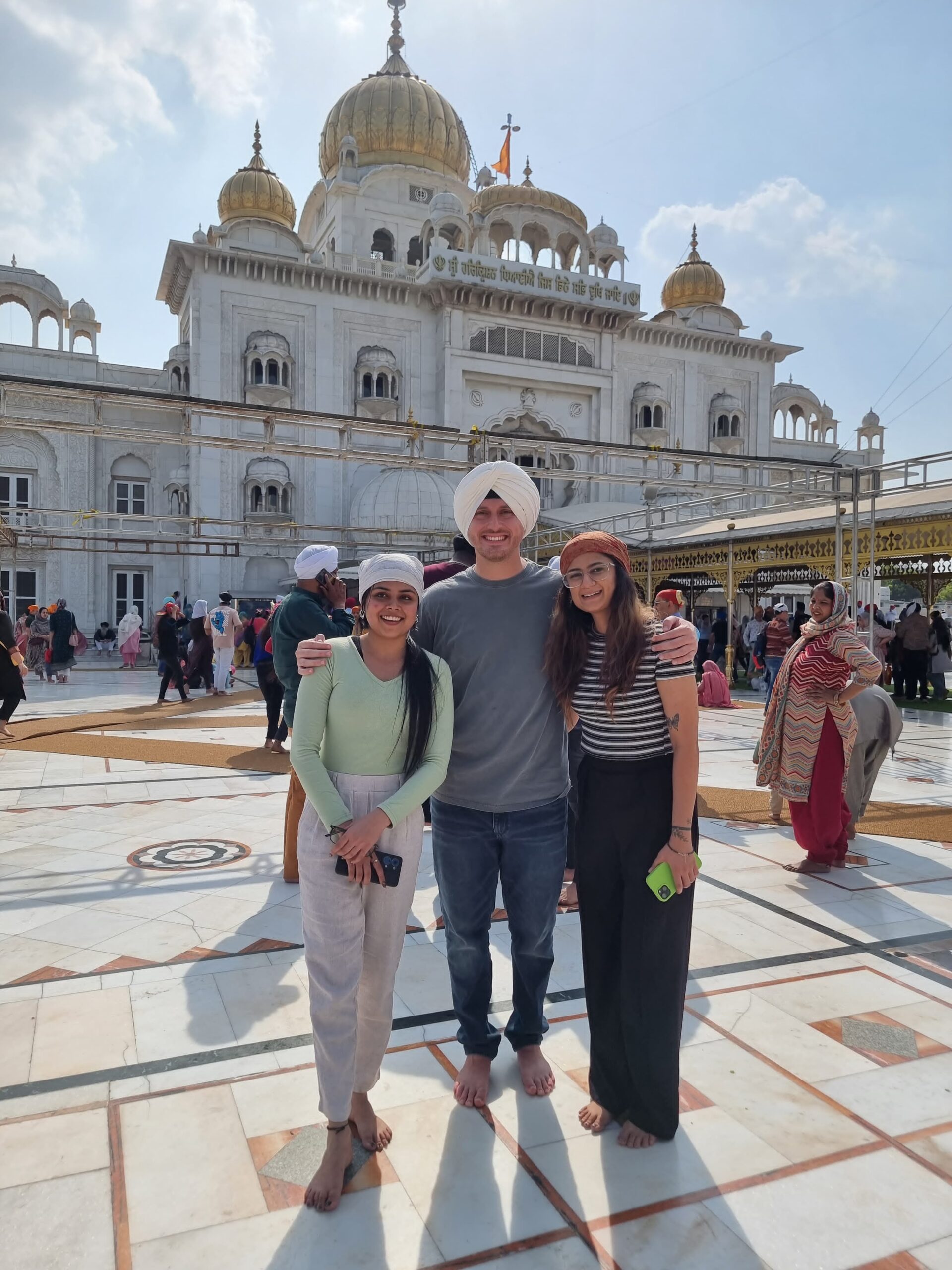 Ryan-With-Marketing-Team-Bangla-Sahib - Seahawk Delhi team at Bangla-sahib-gurudwara