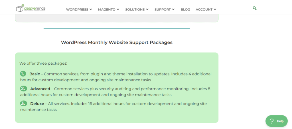 cminds-monthly-wordpress-maintenance-service
