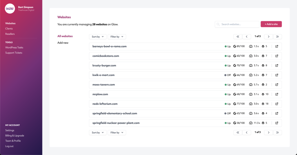 glow-wordpress-website-management - Seahawk