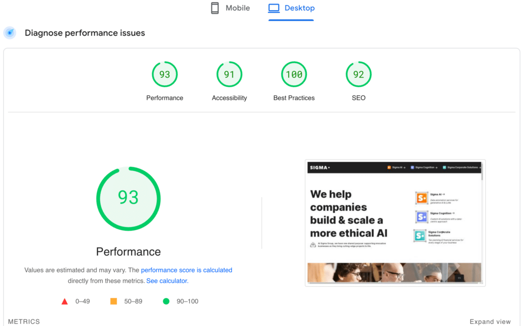 Desktop-performance