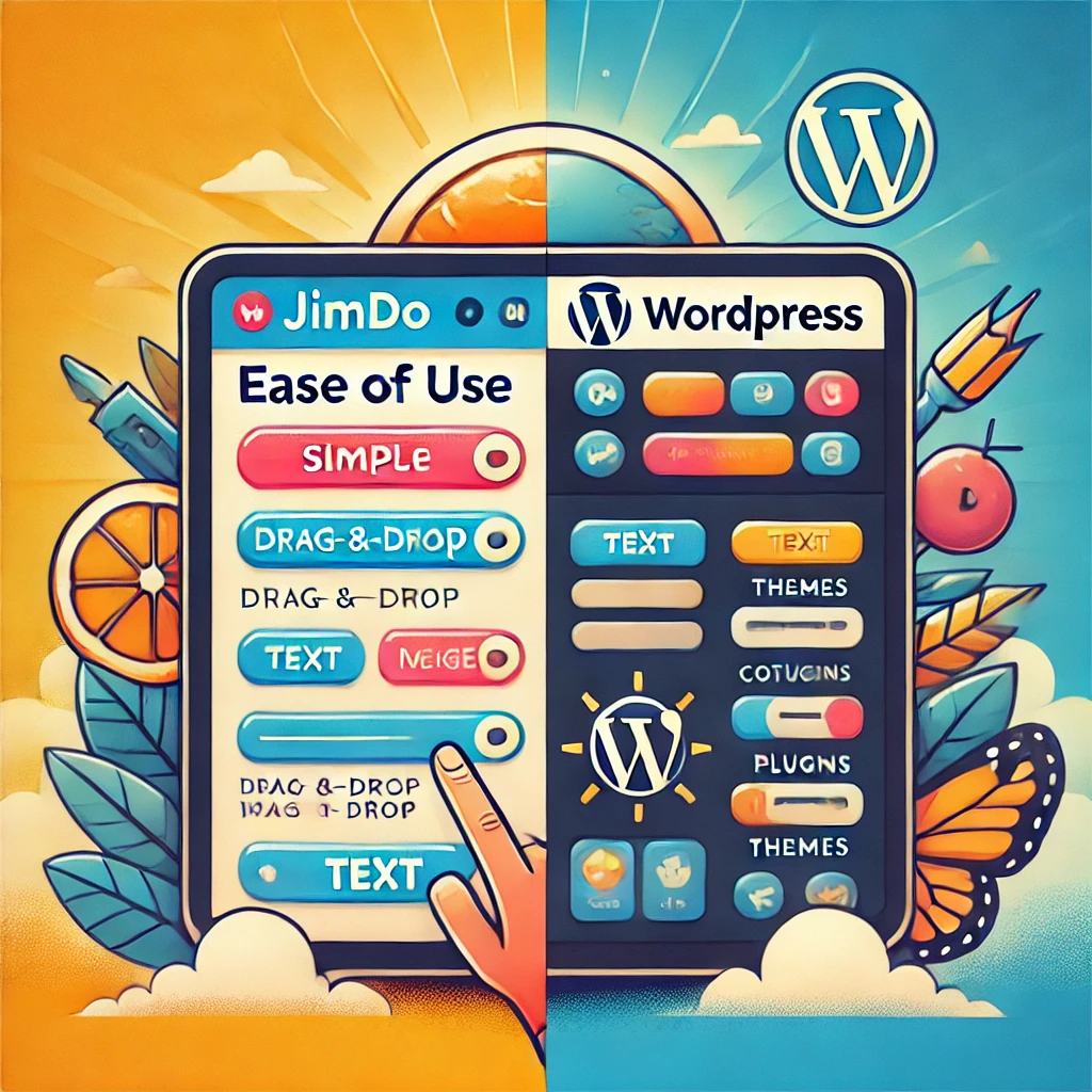 Ease-of-use - Seahawk Ease-of-use-Jimdo-vs-WordPress-Comparison