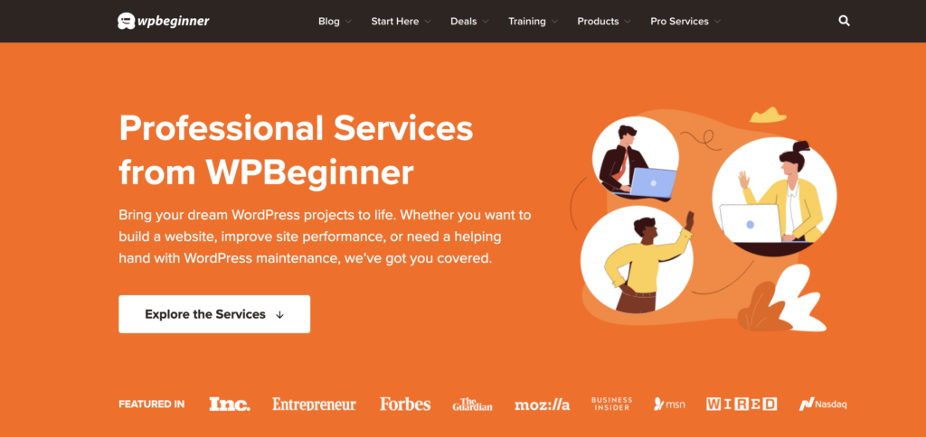 WPBeginner Pro Services_for all-round white-label services
