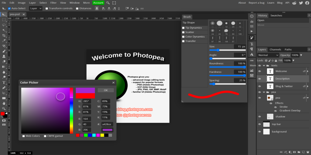 photoshop-workspace - Seahawk Photopea-plugin