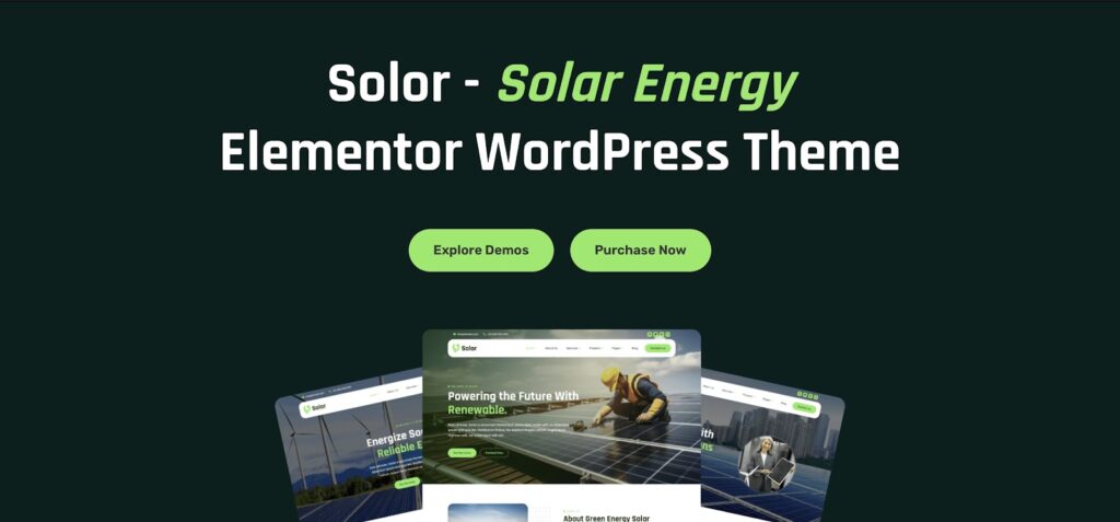 Screenshot - Seahawk solor - solar energy website theme