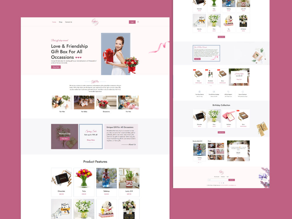 6 - Seahawk WooCommerce template to build gift item site