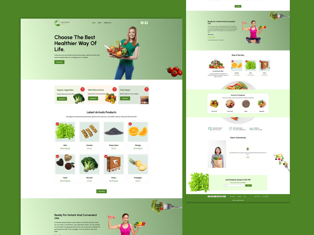 7 - Seahawk WooCommerce template to build grocery store site