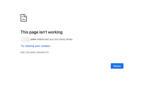 ERR_TOO_MANY_REDIRECTS-Error
