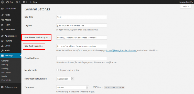 wordpress-general-setting-fix err_too_many_redirects