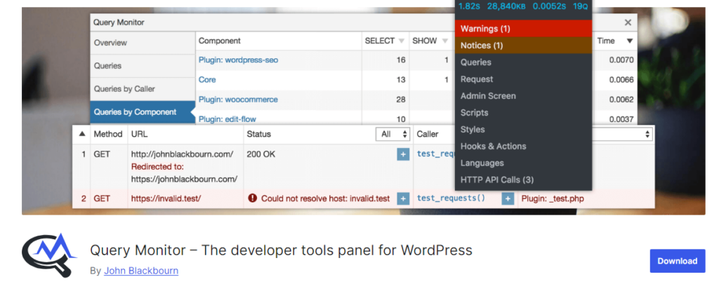query-monitor-wordpress-plugin - Seahawk query-monitor-wordpress-plugin