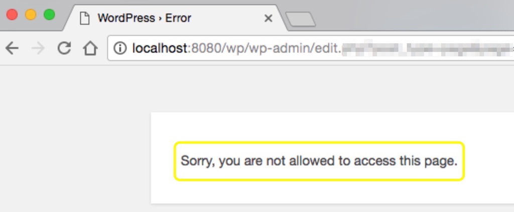 Fix the “Sorry, You are Not Allowed to Access This Page” Error in WordPress