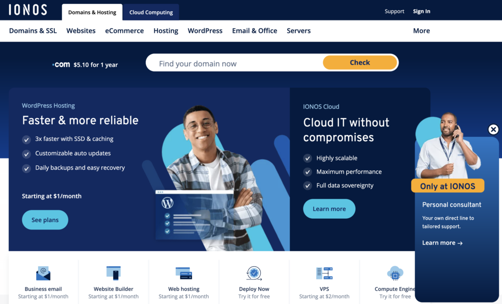 IONOS-for-secure-WordPress-hosting - Seahawk IONOS-hosting-speed-and-flexibility