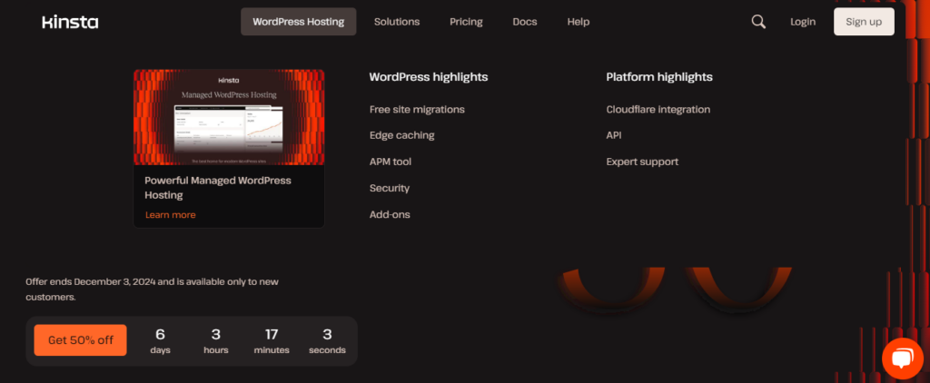 Kinsta-homepage - Seahawk