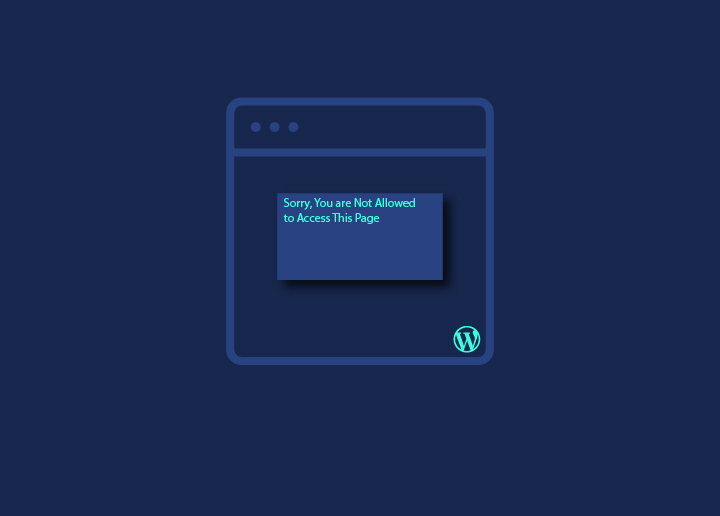 Fix “Sorry, You are Not Allowed to Access This Page” Error