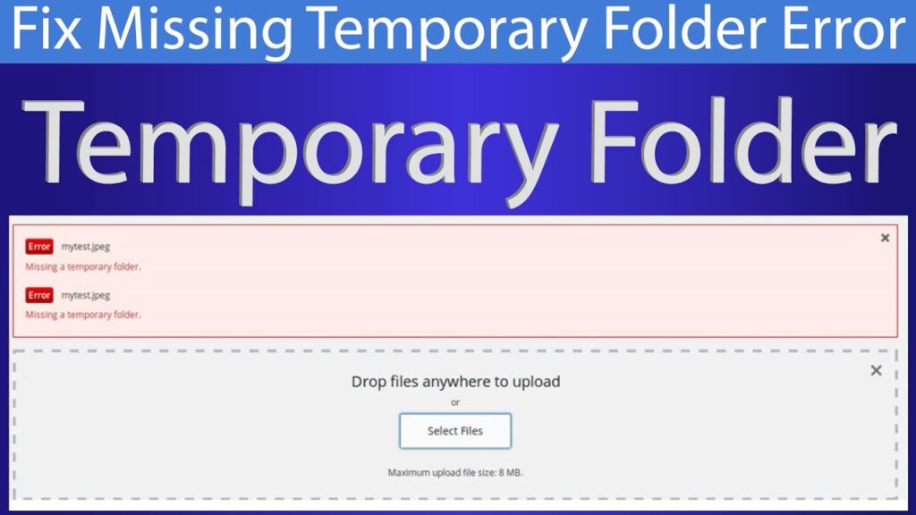 What Is the %22Fix %22Missing a Temporary Folder%22 Error? - Seahawk What Is the "Missing a Temporary Folder" Error?