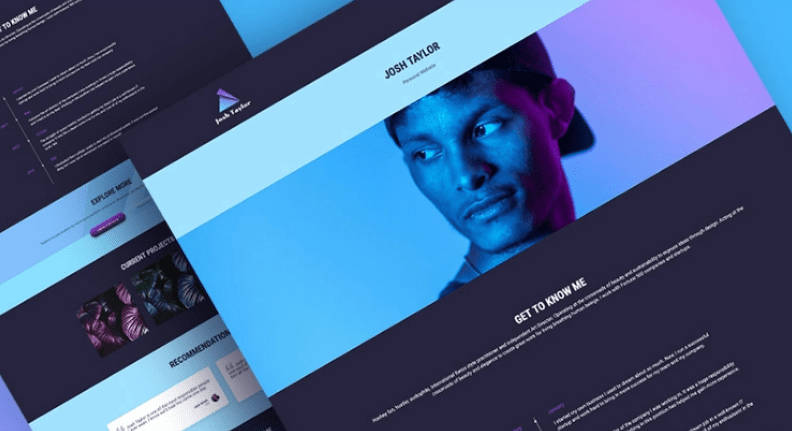 persona website design - Seahawk Persona Website Design