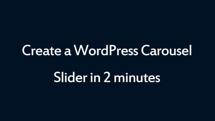 Creating a Carousel in WordPress - Seahawk Creating a image Carousel in WordPress