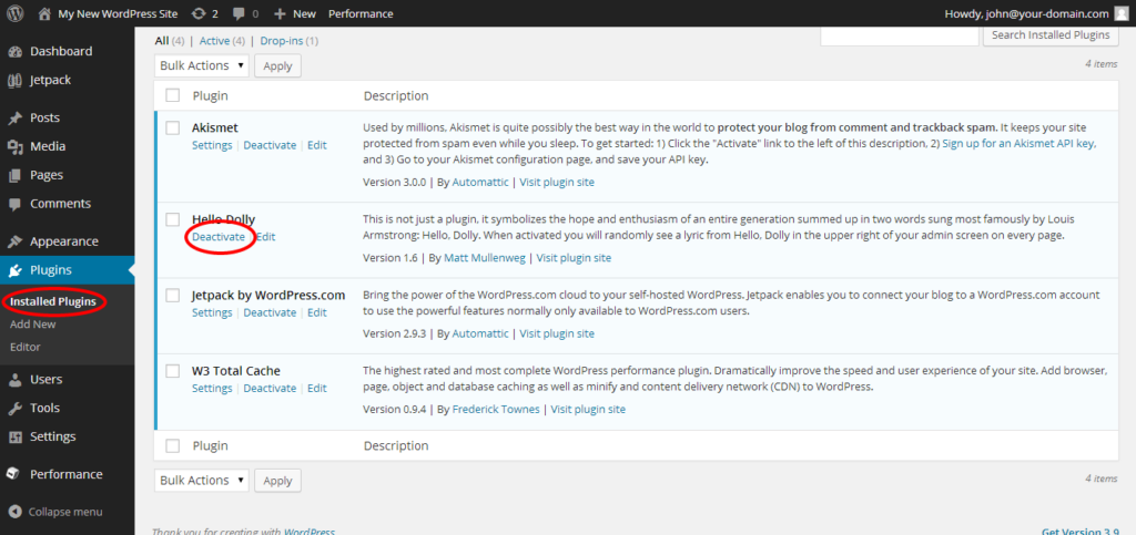Delete Plugins via the WordPress Dashboard - Seahawk Delete Plugins via the WordPress Dashboard