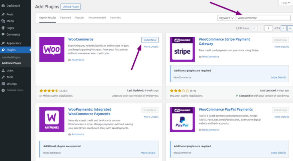  Install and Activate WooCommerce