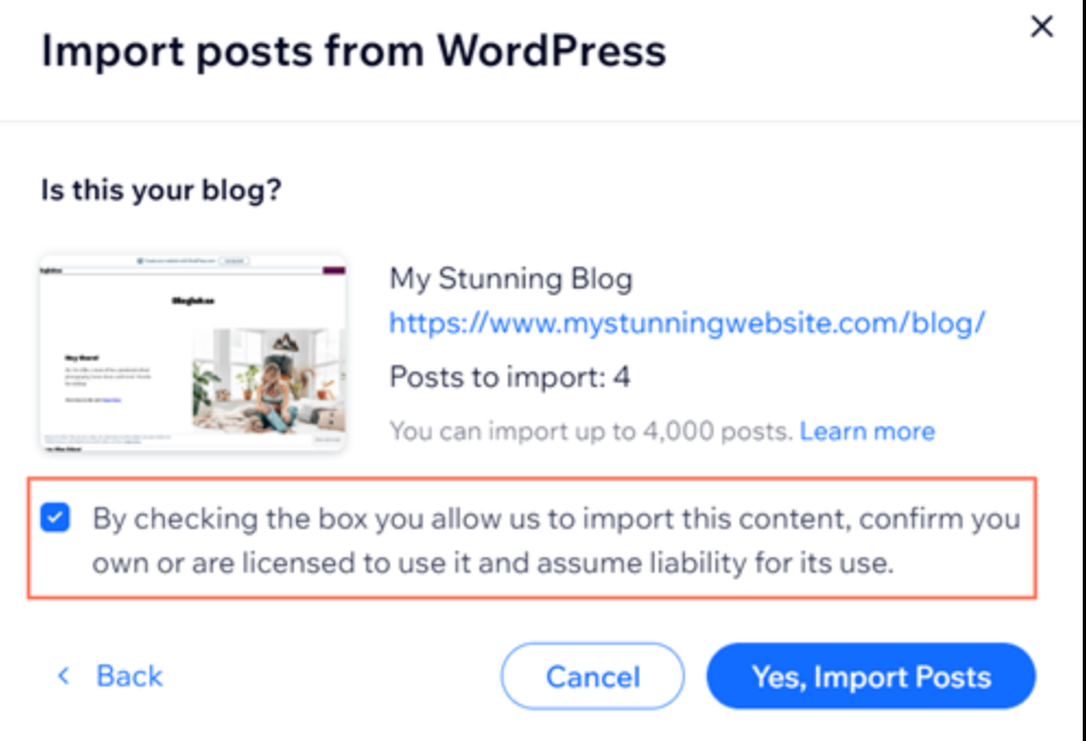  Import Your Wix Blog Posts