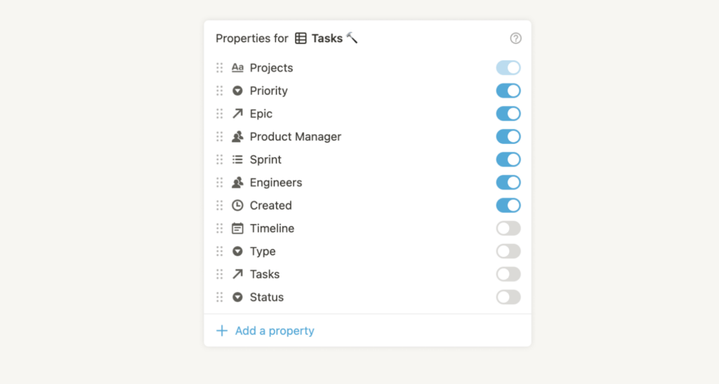 Mapping Notion Database Properties