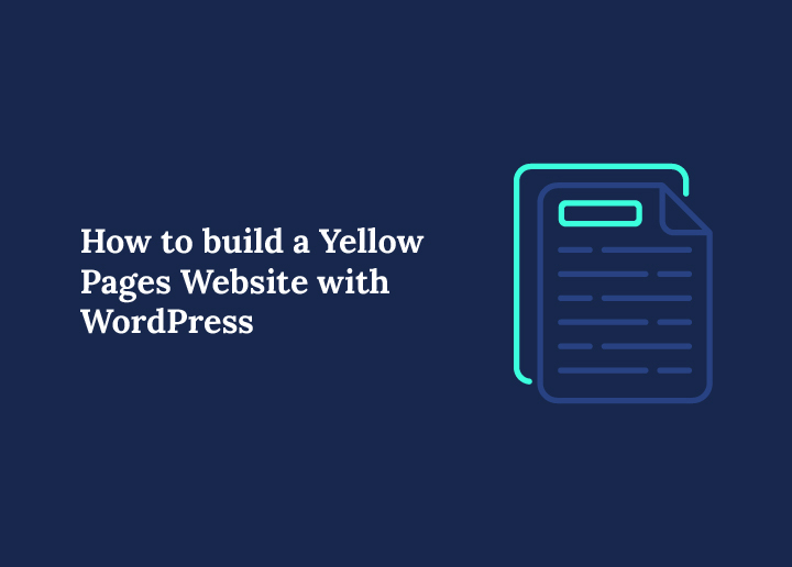 How to build Yellow page website