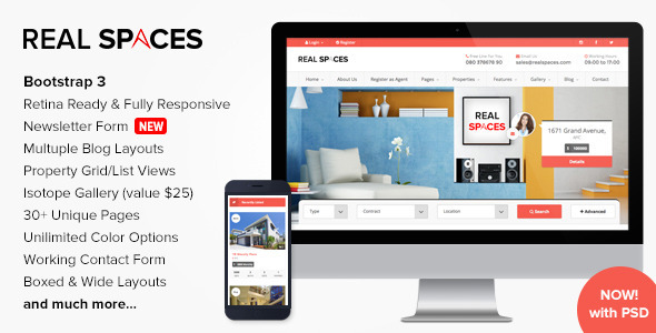 Real Spaces – Responsive Properties Directory TemplateReal Spaces – Responsive Properties Directory Template - Seahawk Real Spaces – Responsive Properties Directory Template