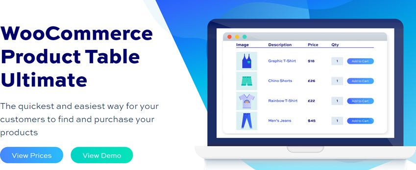 WooCommerce Product Table Ultimate - Seahawk WooCommerce Product Table Ultimate